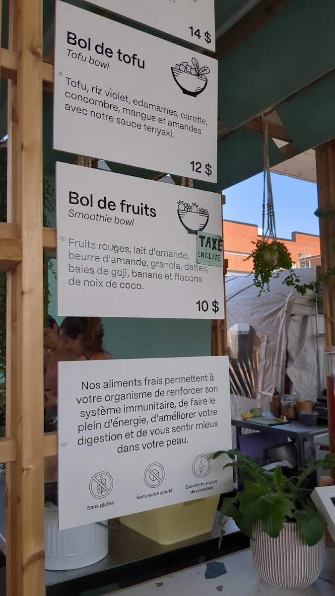 Menu, Coin Santé