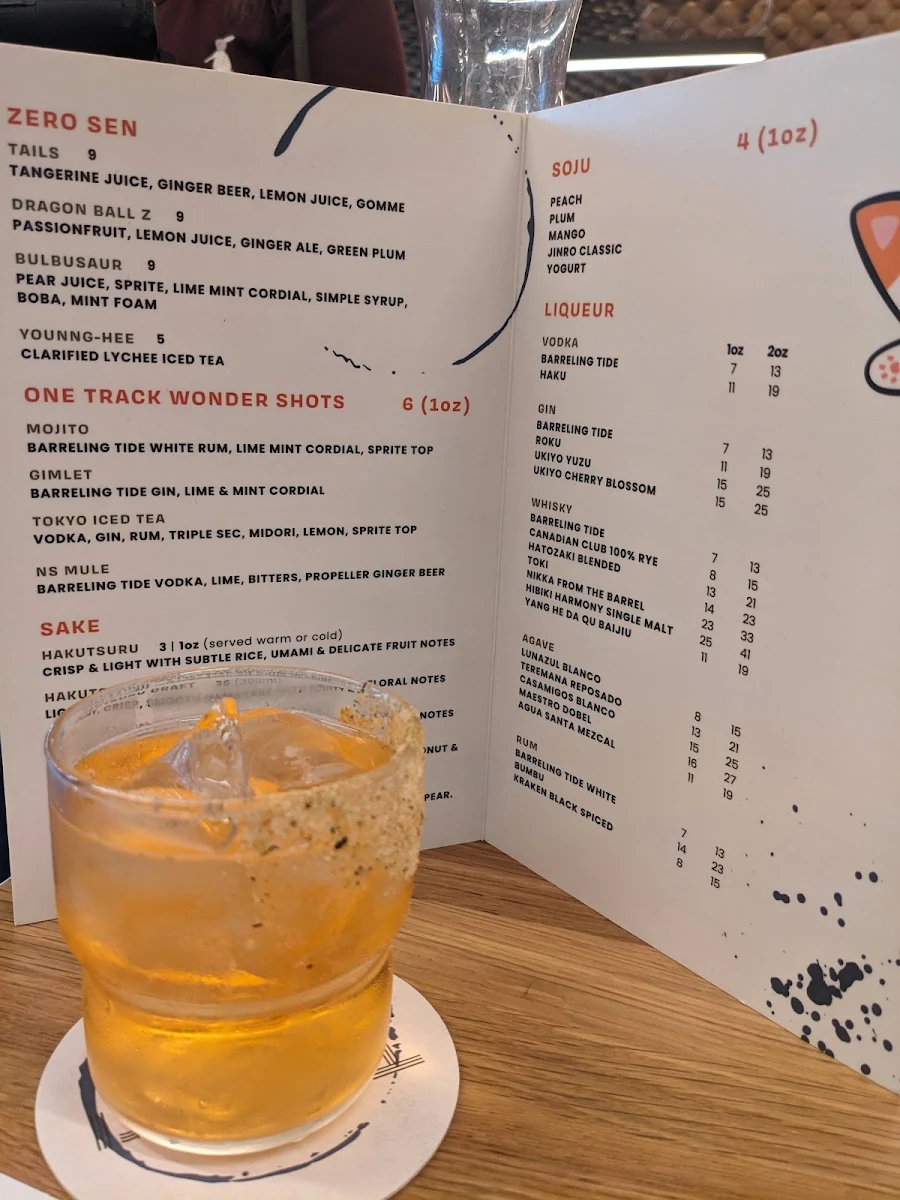 Menu, Toridori