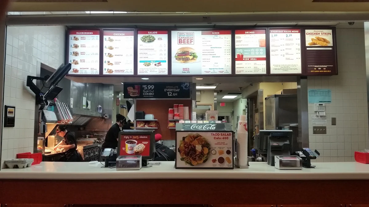 Menu, Wendy's