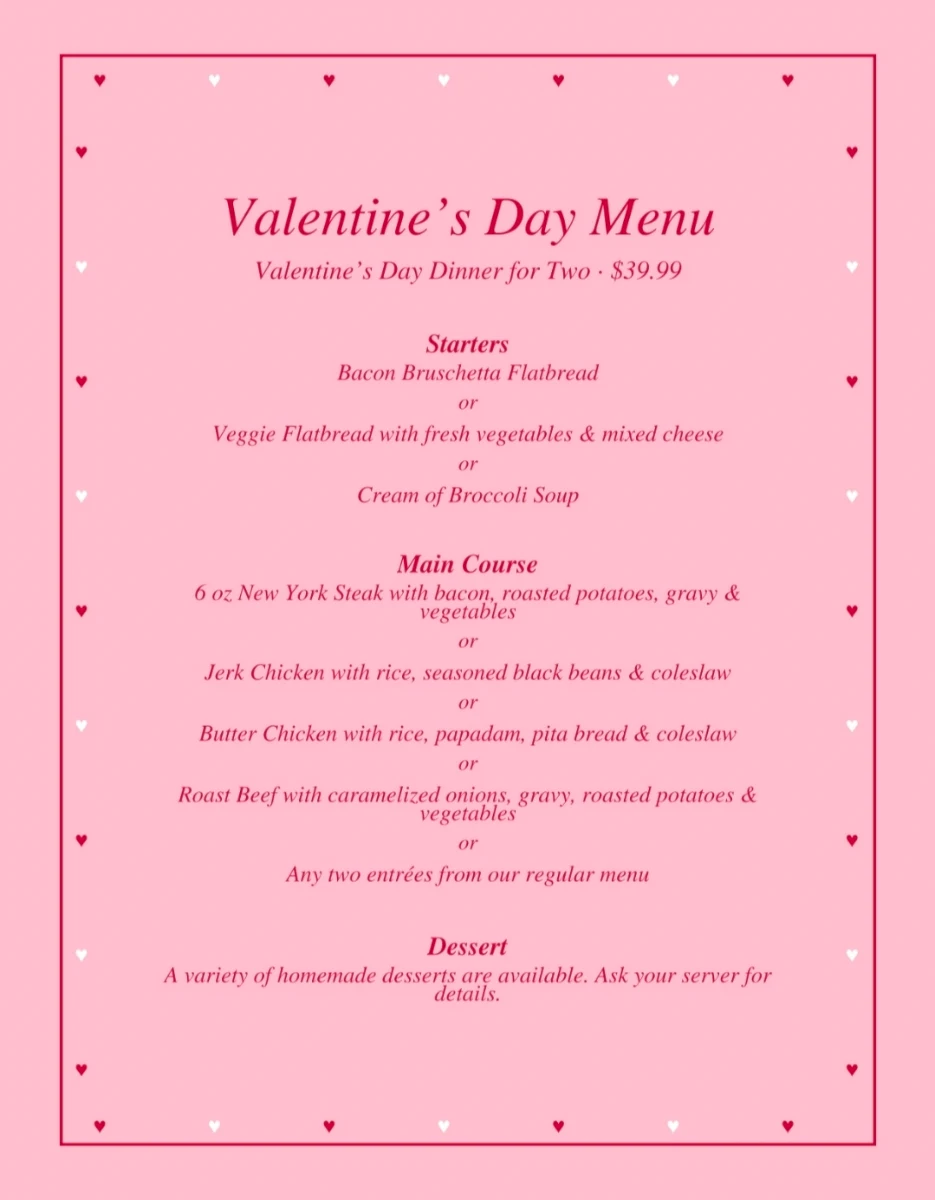 Menu, Shine Family Restaurant