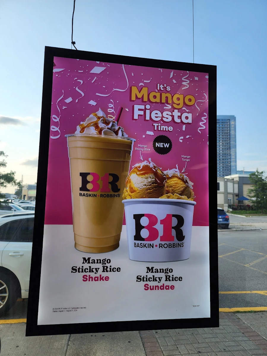 Menu, Baskin-Robbins