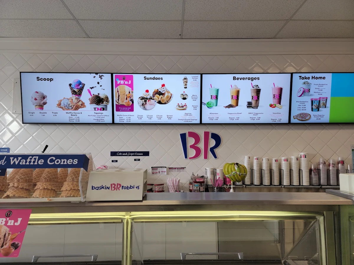 Menu, Baskin-Robbins