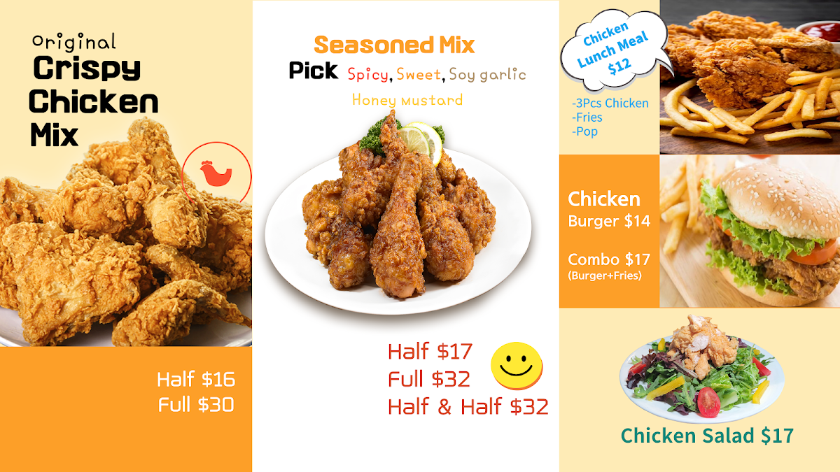 Menu, Smile Chicken