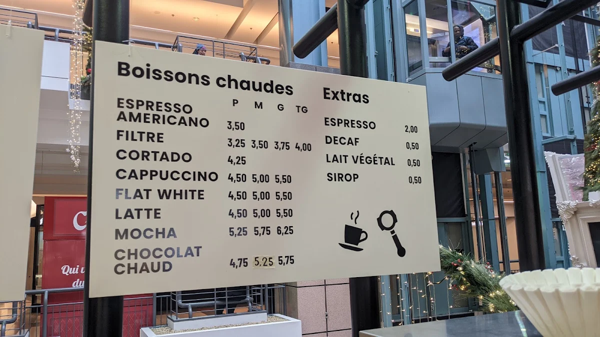 Menu, kiosQ café