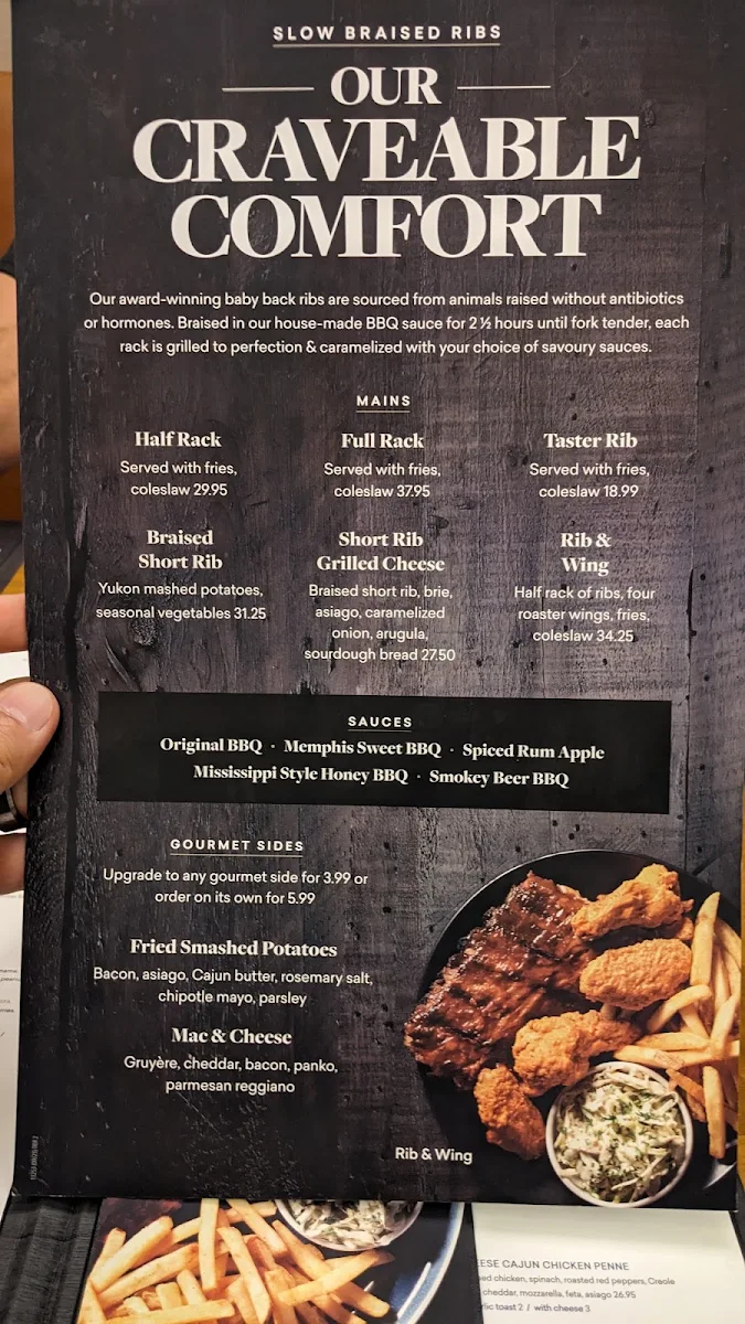 Menu, Turtle Jack's