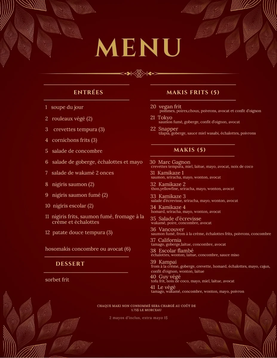 Menu photo 1