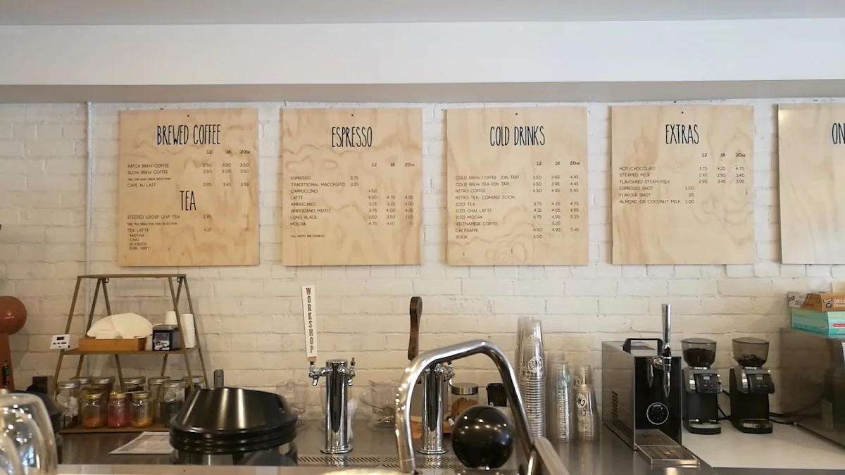 Menu, Commonwealth Coffee