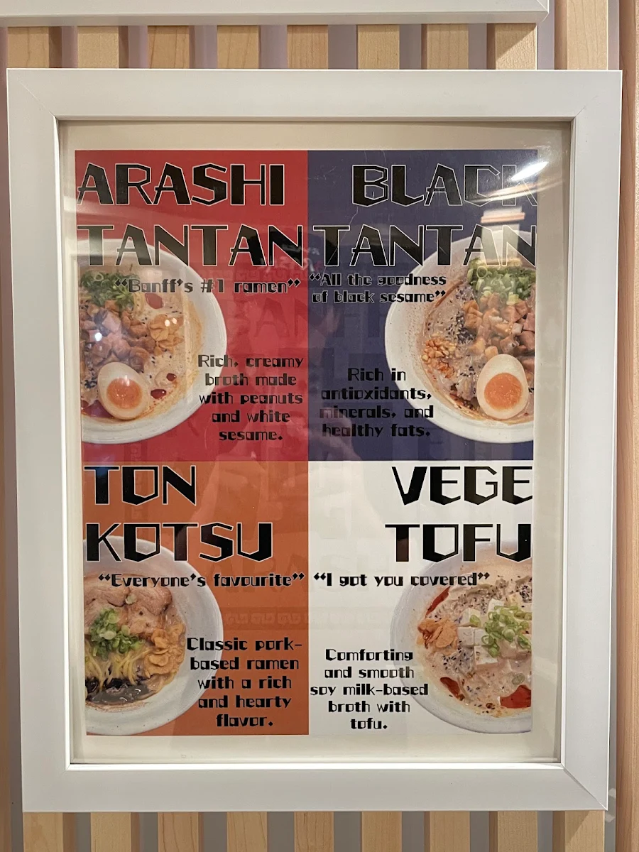 Menu, Ramen Arashi Express
