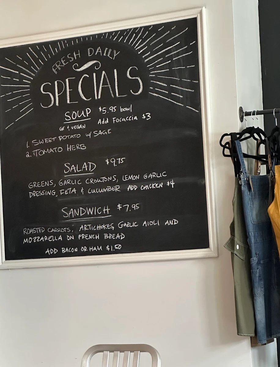 Menu, Anchor Coffee House