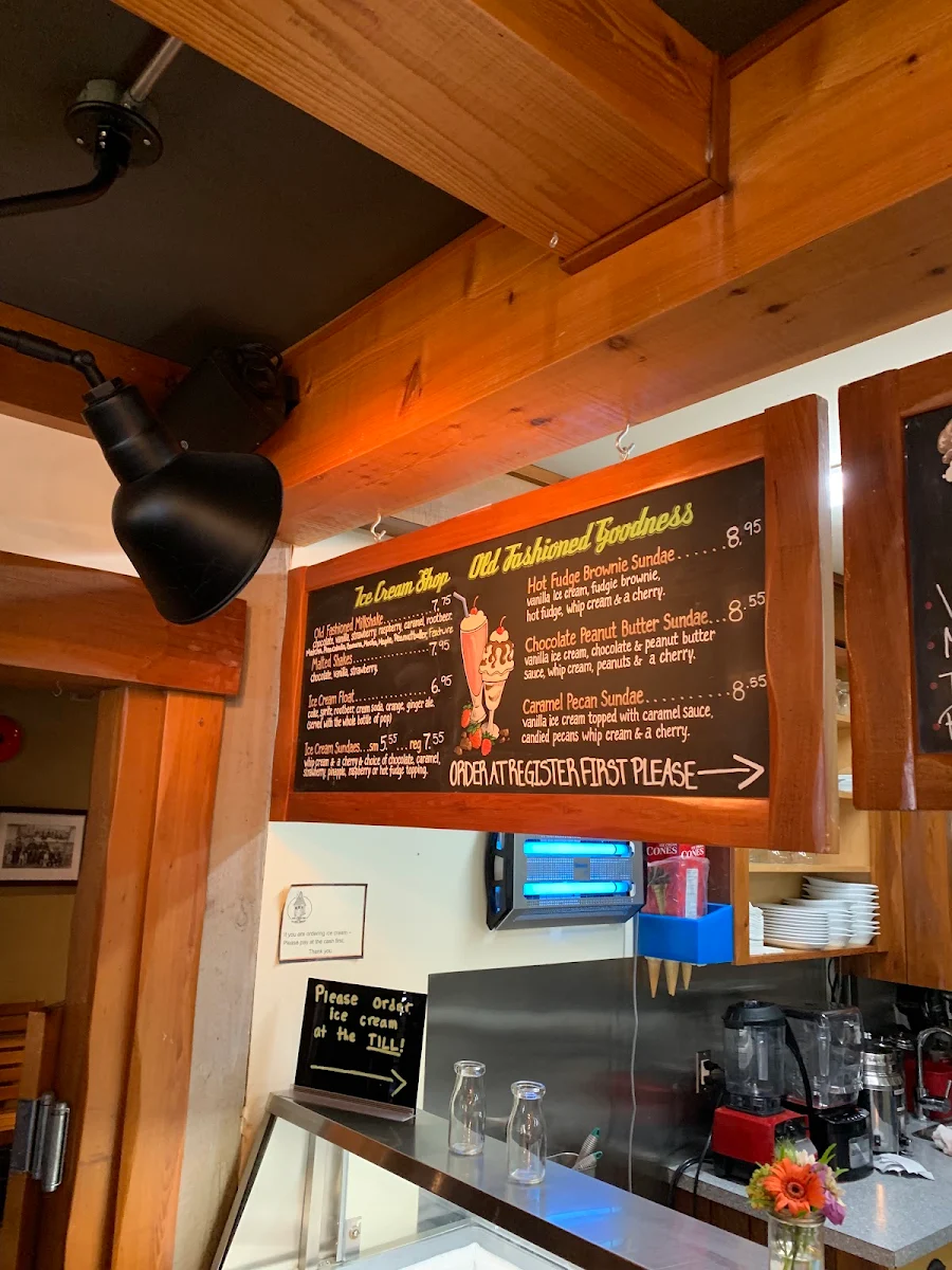 Menu, The Sugar Shack Ice Cream & Bakery