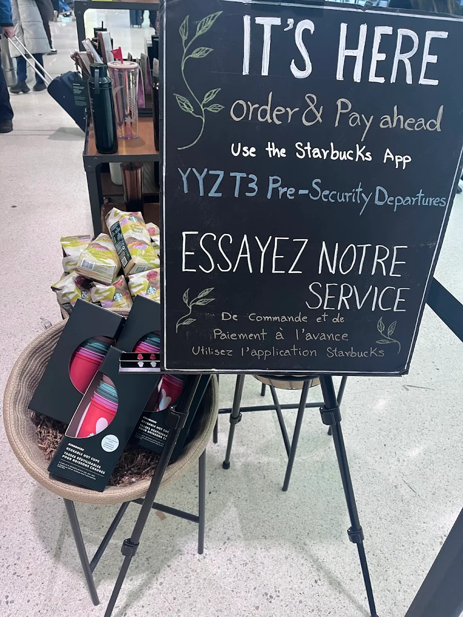 Menu, Starbucks Coffee Company