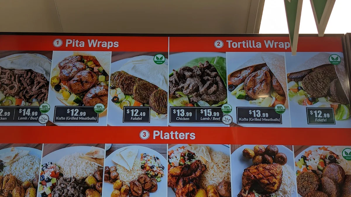 Menu, Donair Dude Sea Island