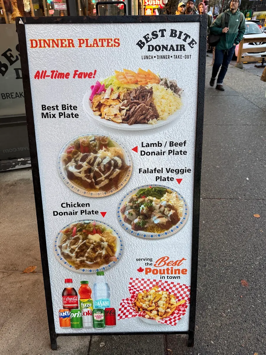 Menu, BEST BITE DONAIR