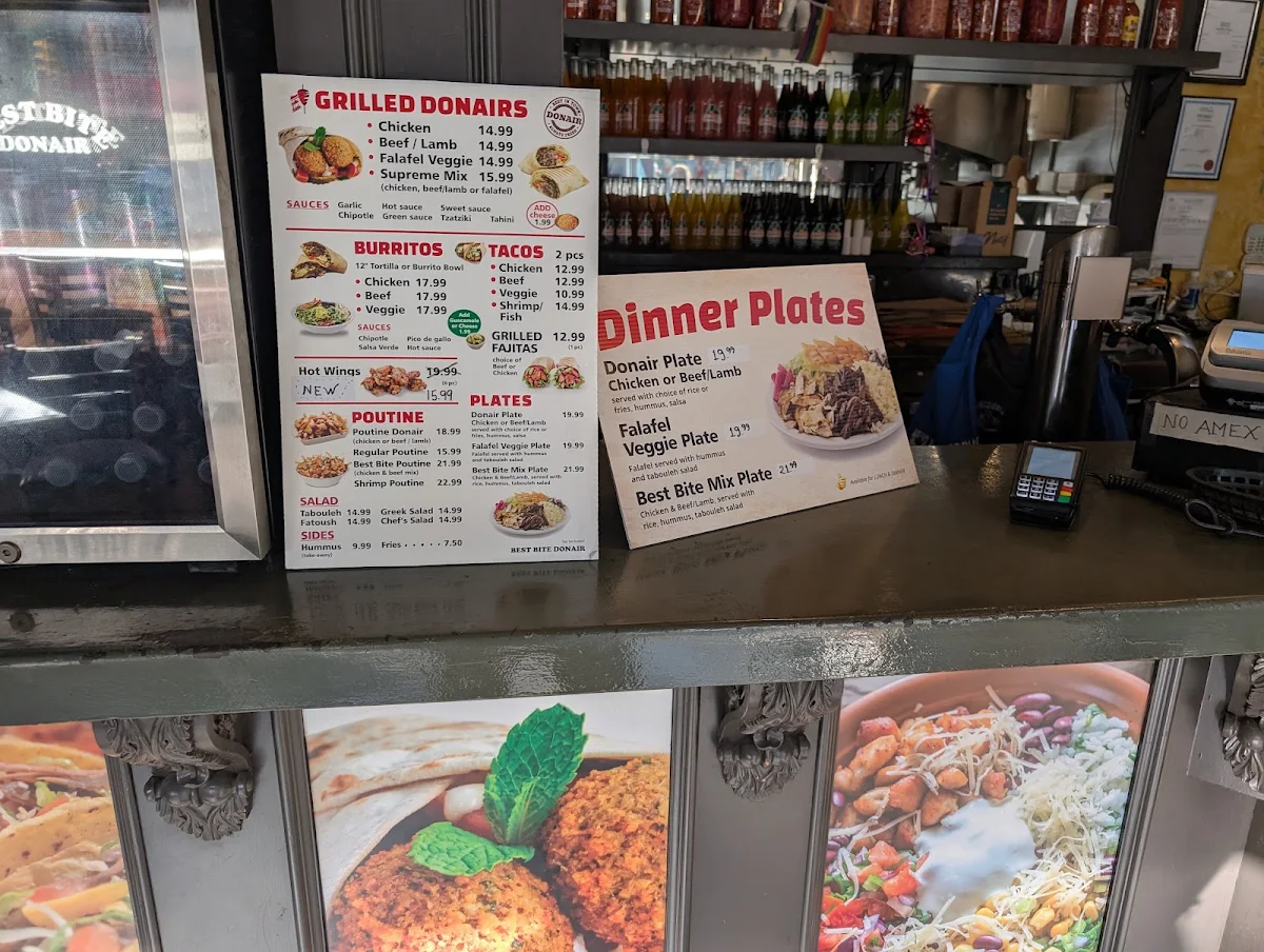 Menu, BEST BITE DONAIR