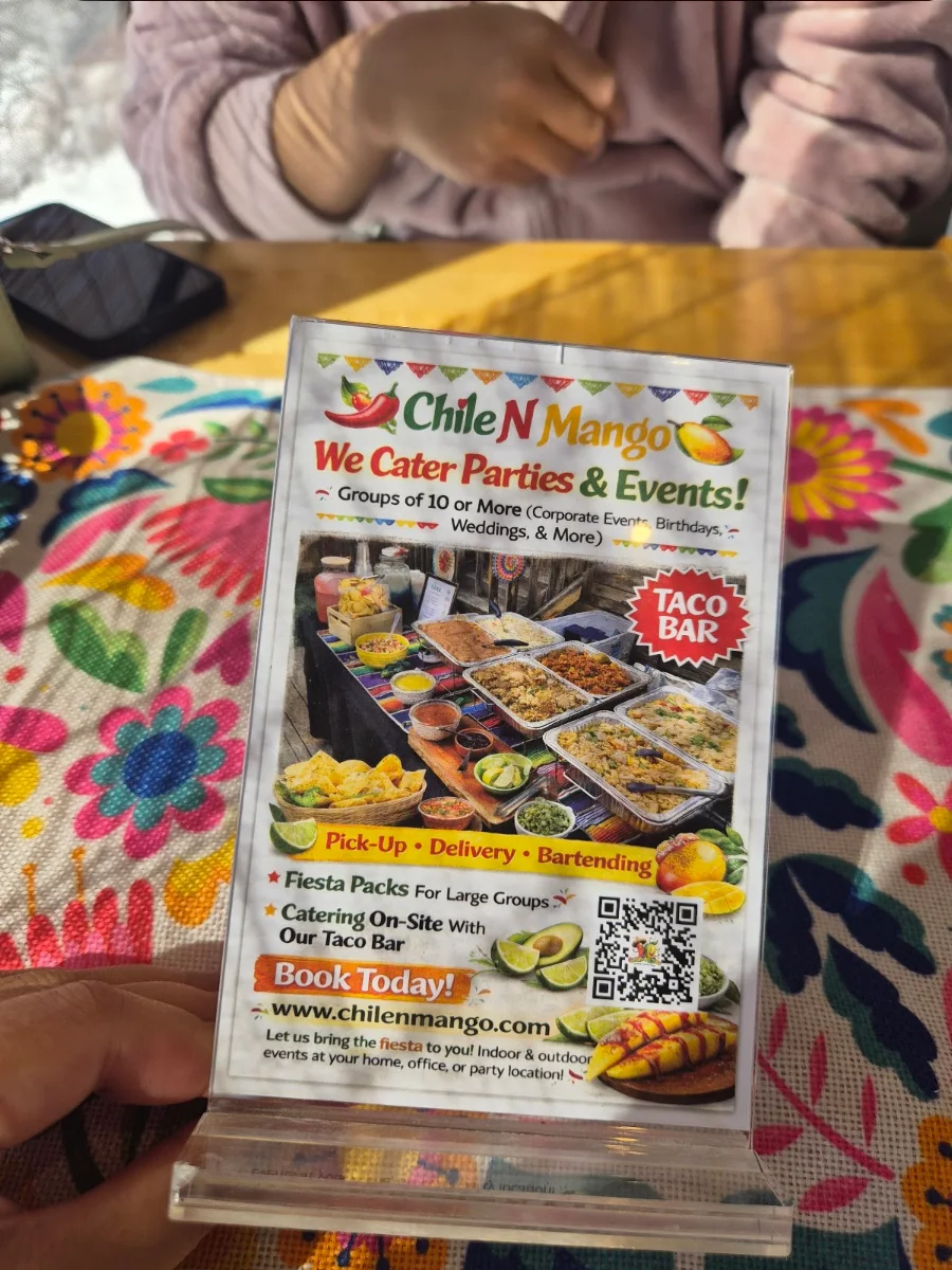 Menu, Chile N Mango