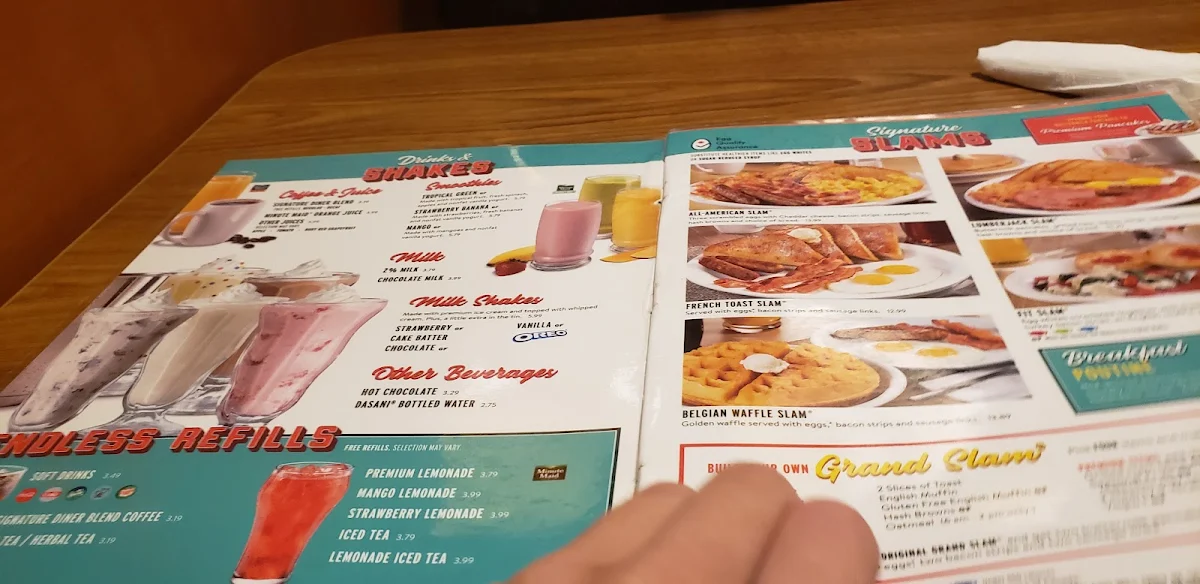 Menu, Denny's Restaurant Pembina Rd