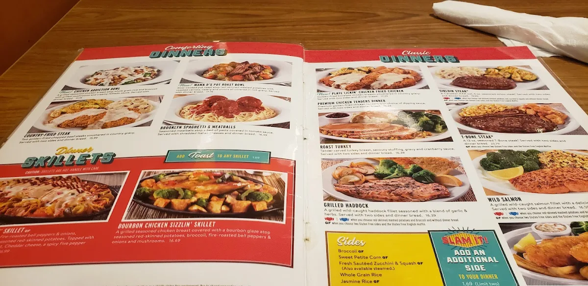 Menu, Denny's Restaurant Pembina Rd