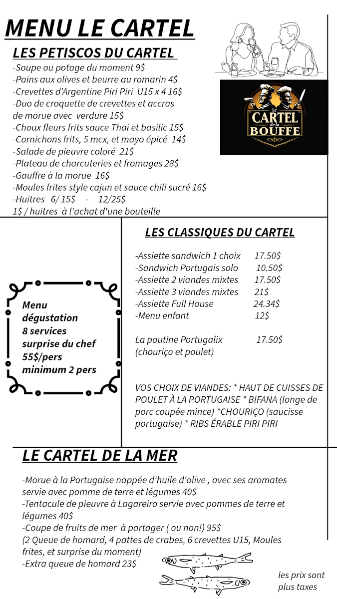 Menu, Cartel de la Bouffe