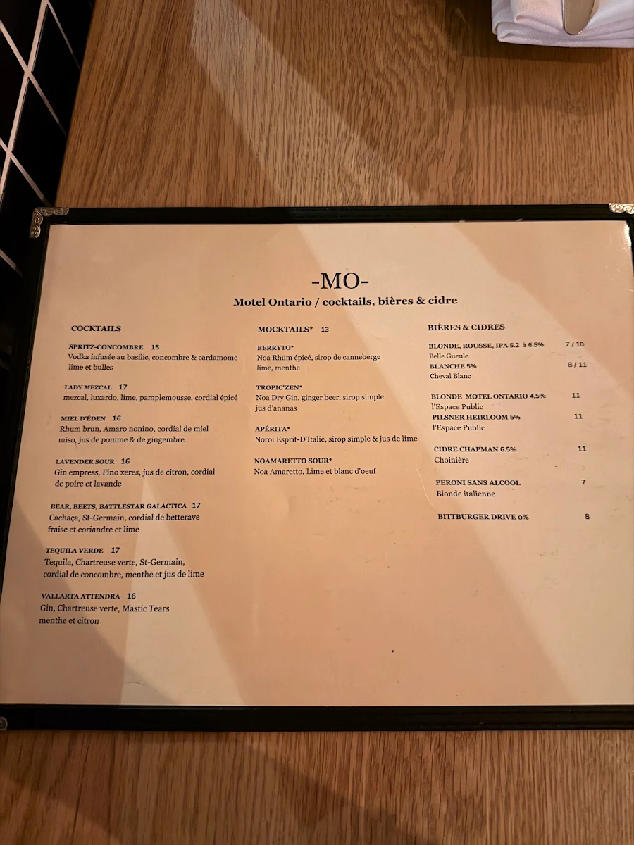 Menu photo 1
