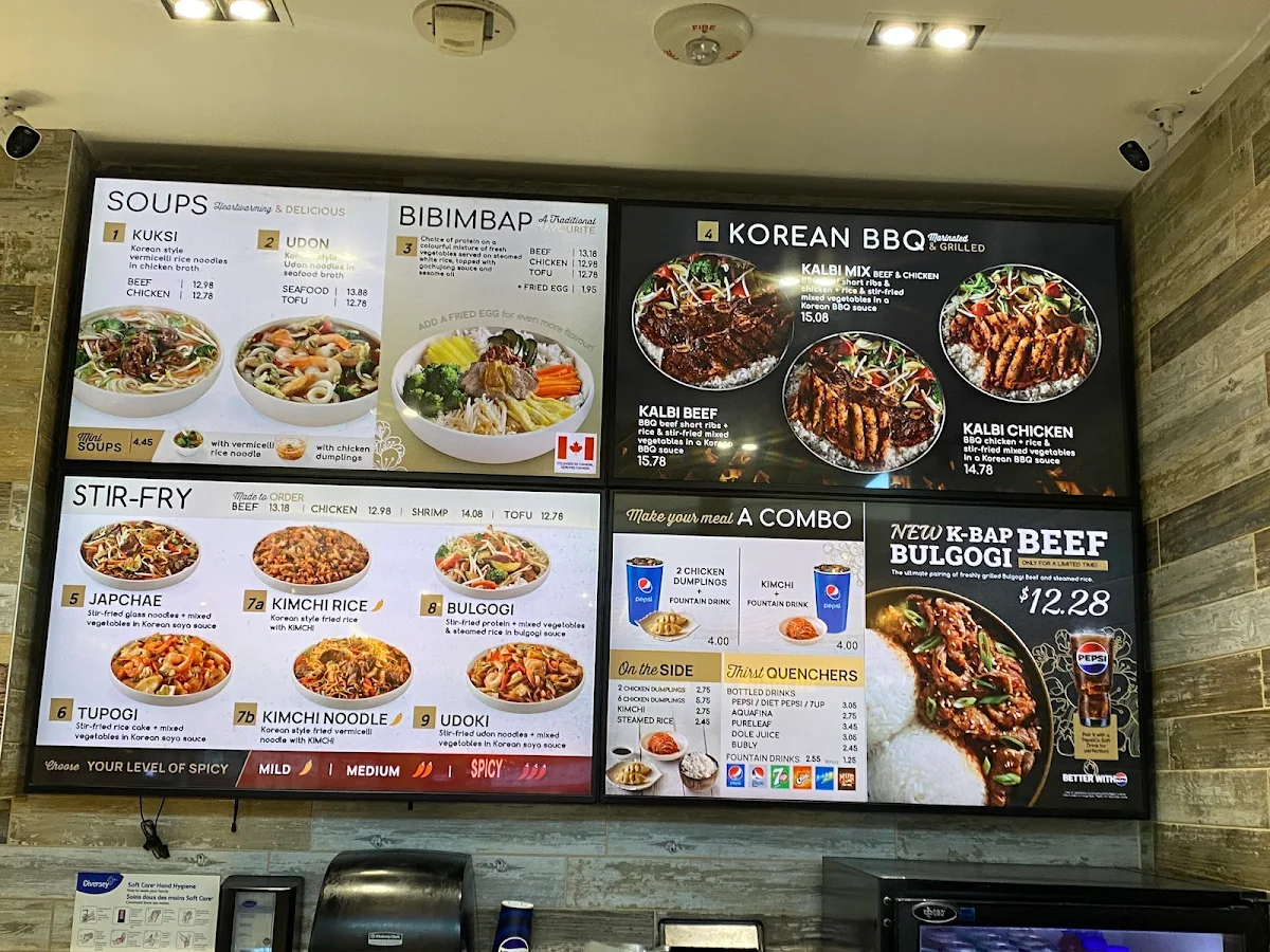 Menu, Kim Chi - Korean Delight