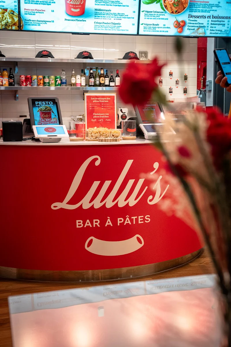 Menu, Bar à Pâtes Lulu's Quartier Latin / Lulu's Pasta Bar