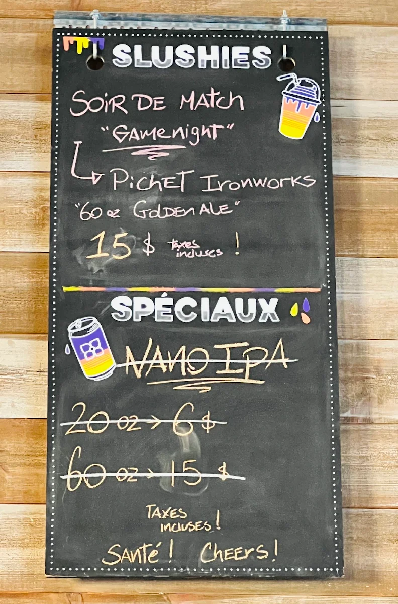 Menu, 4 Origines - Microbrasserie / Pointe-St-Charles
