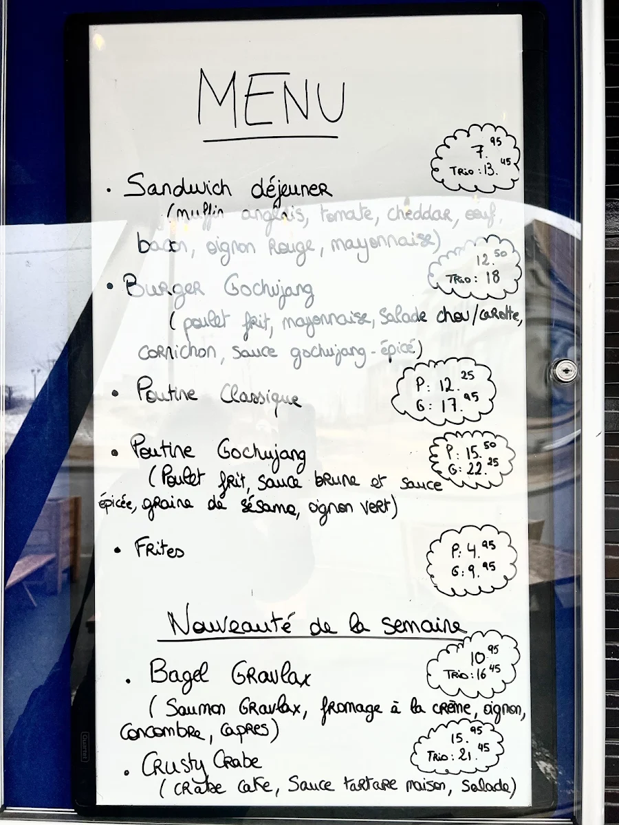 Menu, Jeff Le boulanger