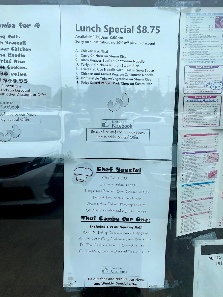 Menu, The King's Kitchen
