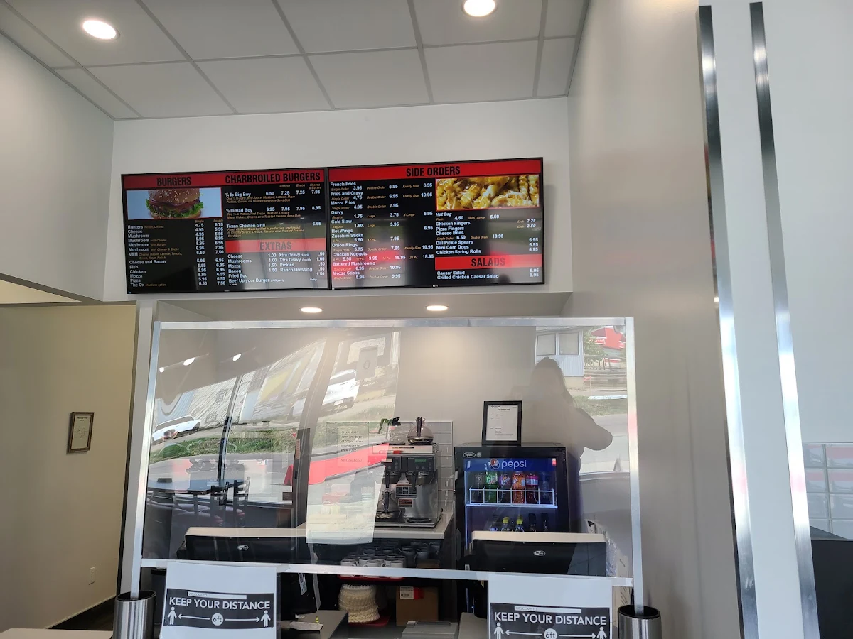 Menu, V & H Drive-In
