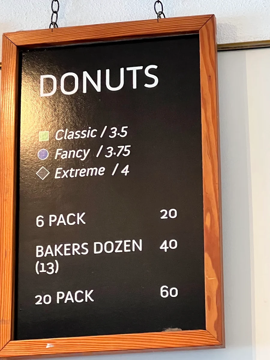 Menu, Sunflower Bakery Café