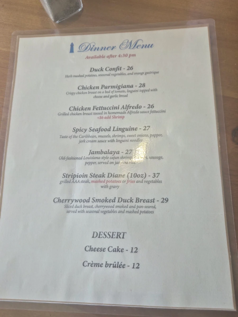 Menu, lakeview-restaurant