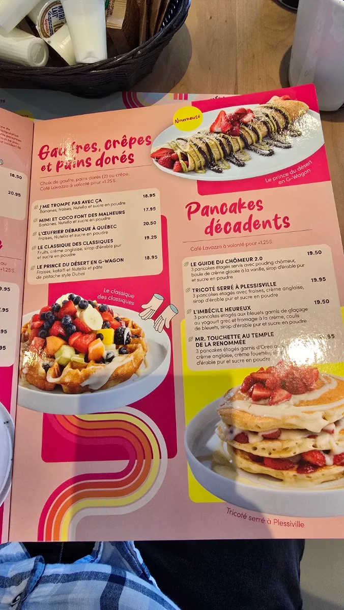Menu, L'Œufrier (Île Perrot)