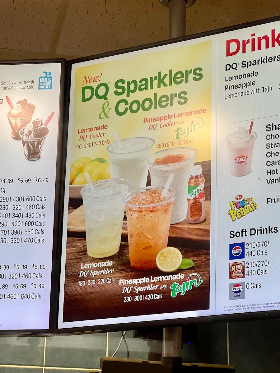 Menu, Dairy Queen Grill & Chill