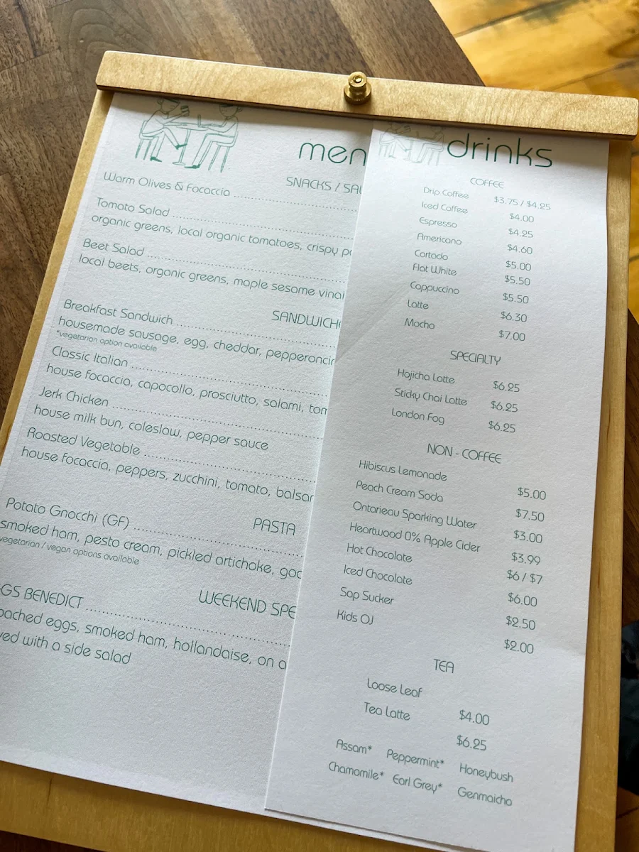 Menu, Brindle