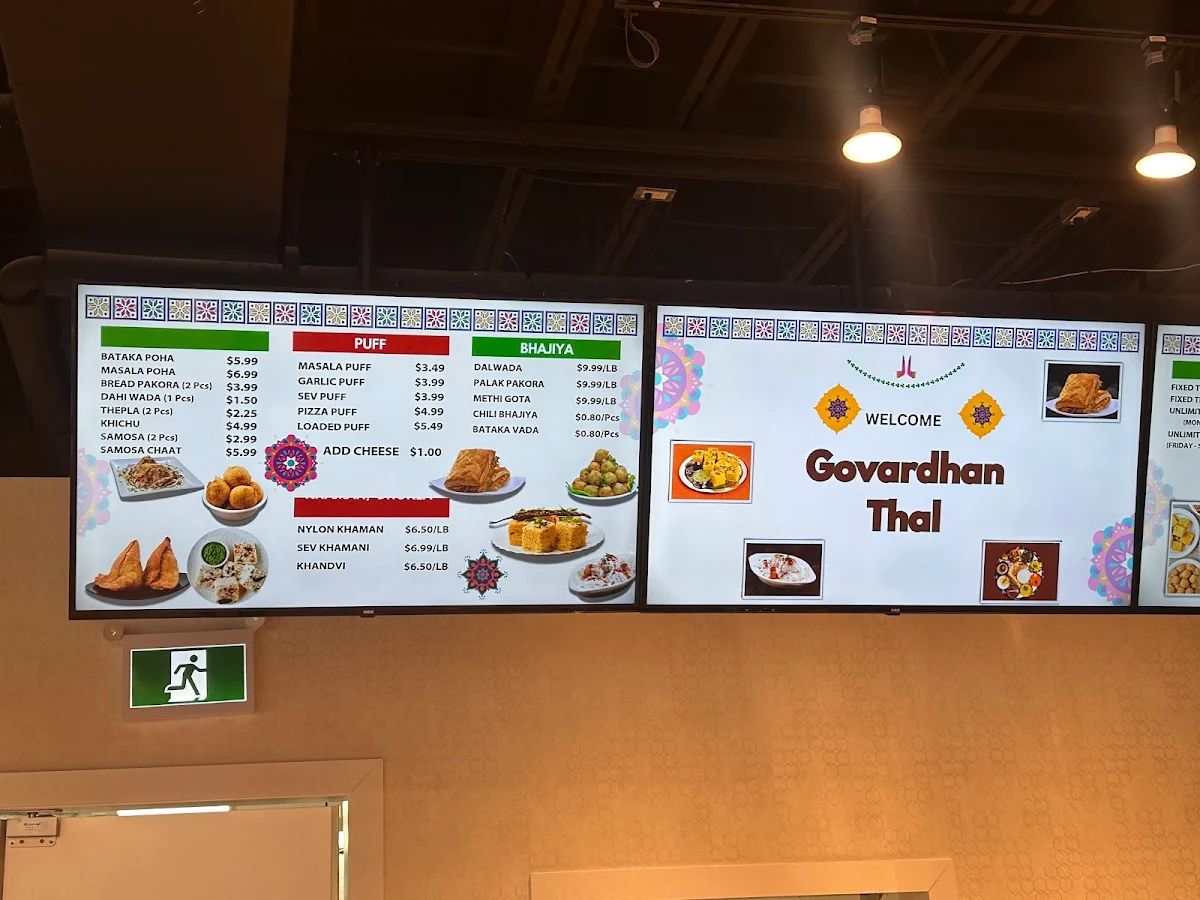 Menu, Govardhan Thal - Etobicoke