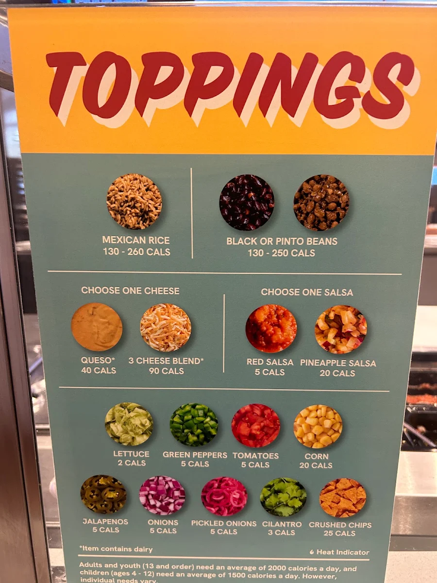 Menu, barBURRITO