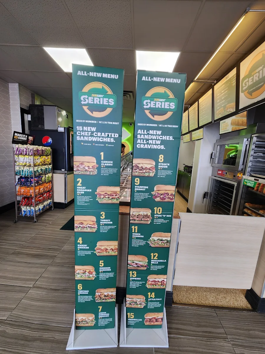 Menu, Subway