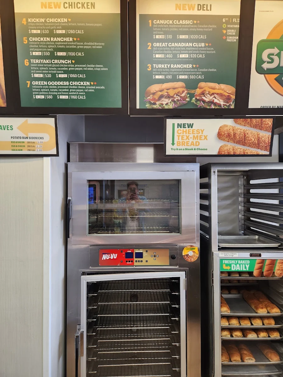 Menu, Subway
