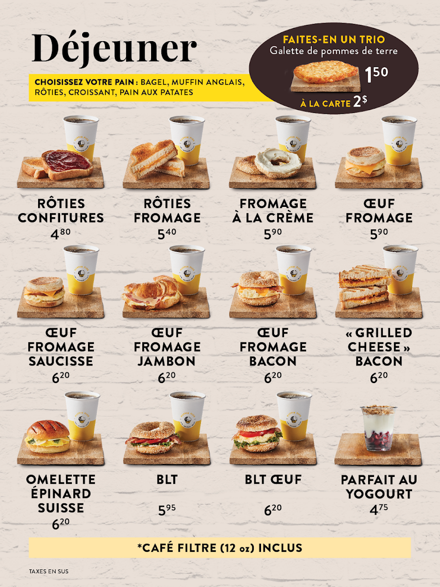 Menu, Muffin Plus