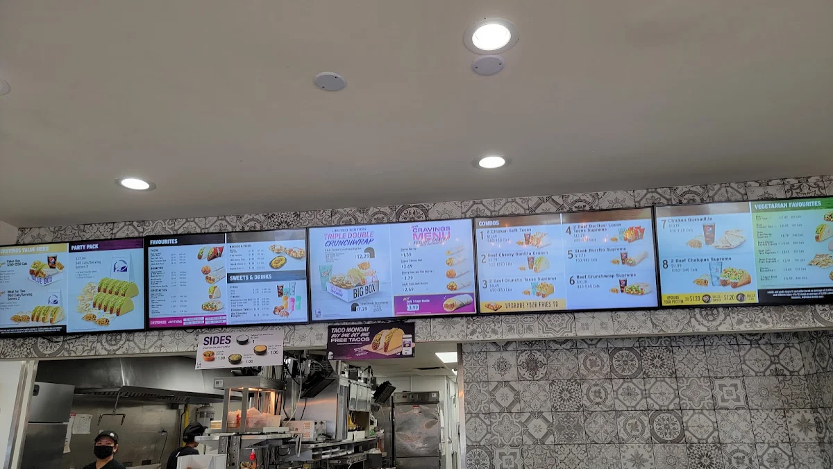 Menu, Taco Bell