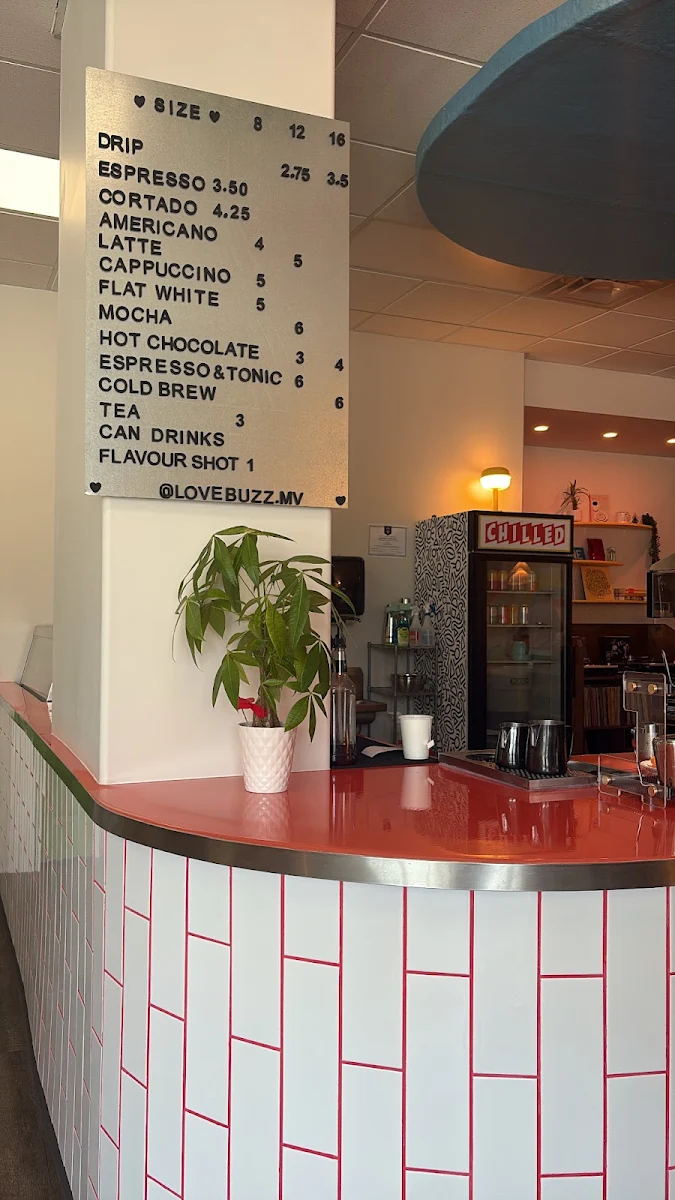 Menu, Love Buzz Coffee