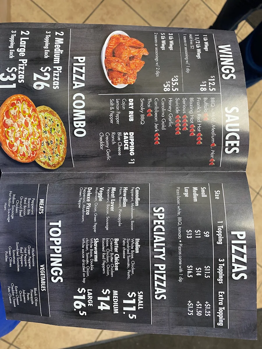 Menu, Right Wingers , Best Wings In Burlington.