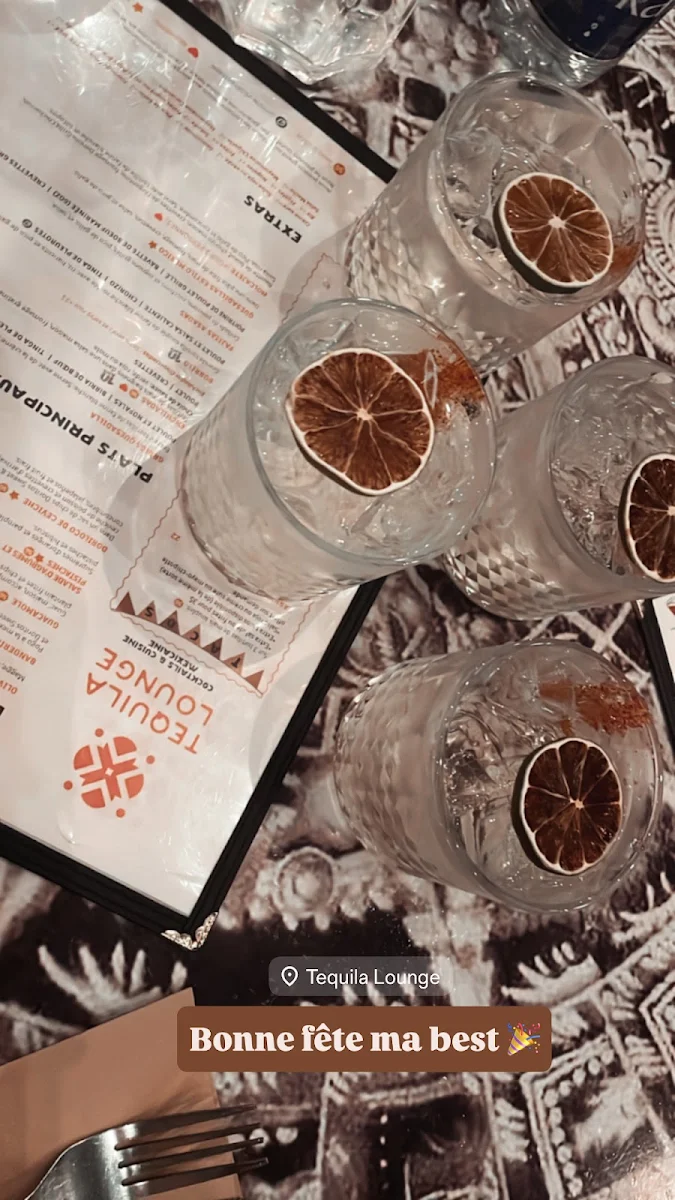 Menu, Tequila Lounge