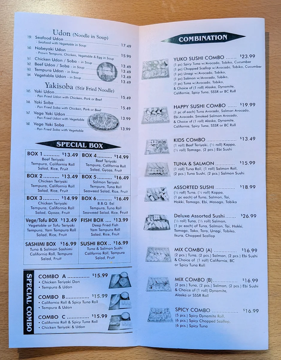 Menu, Yuko Maki