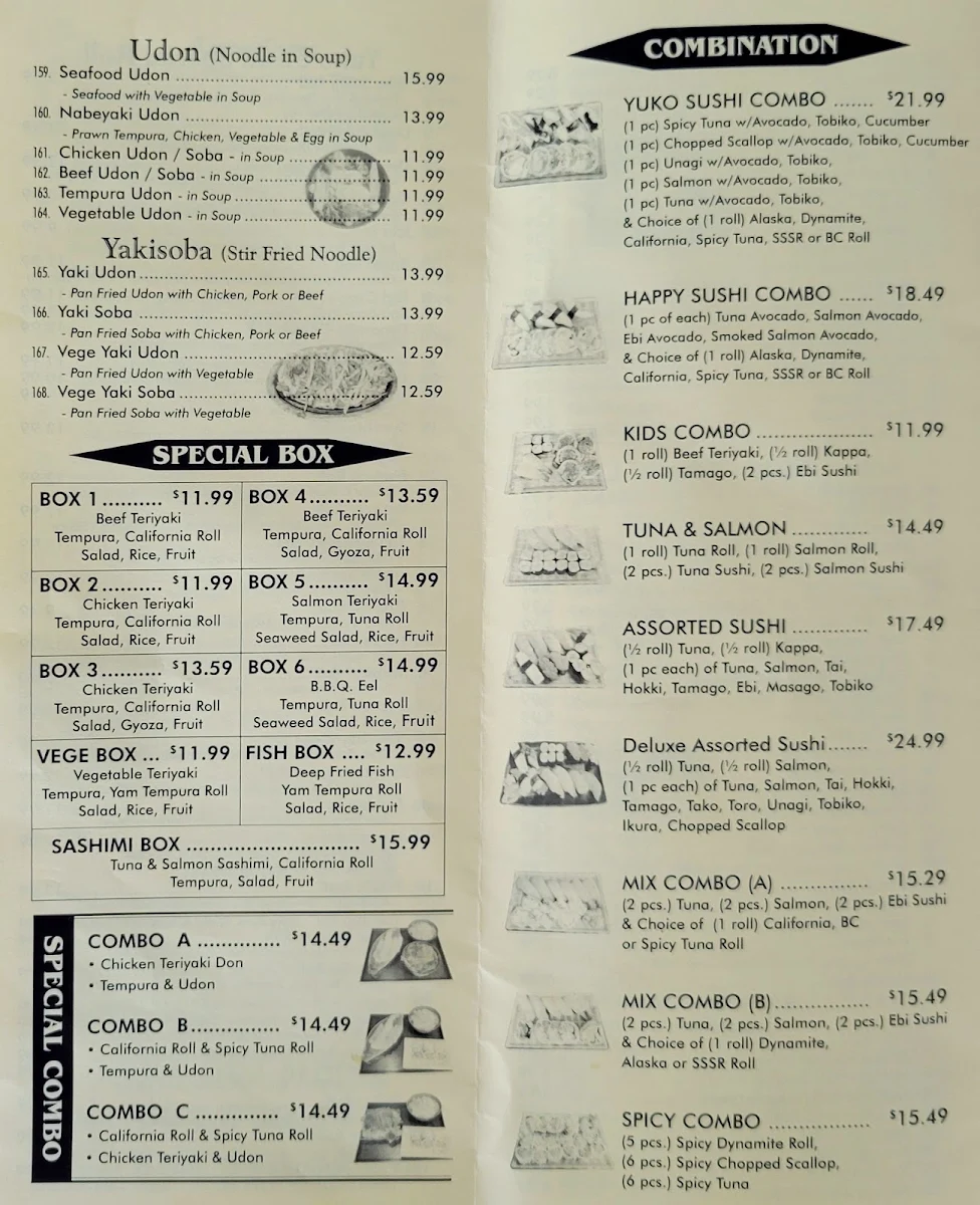 Menu, Yuko Maki