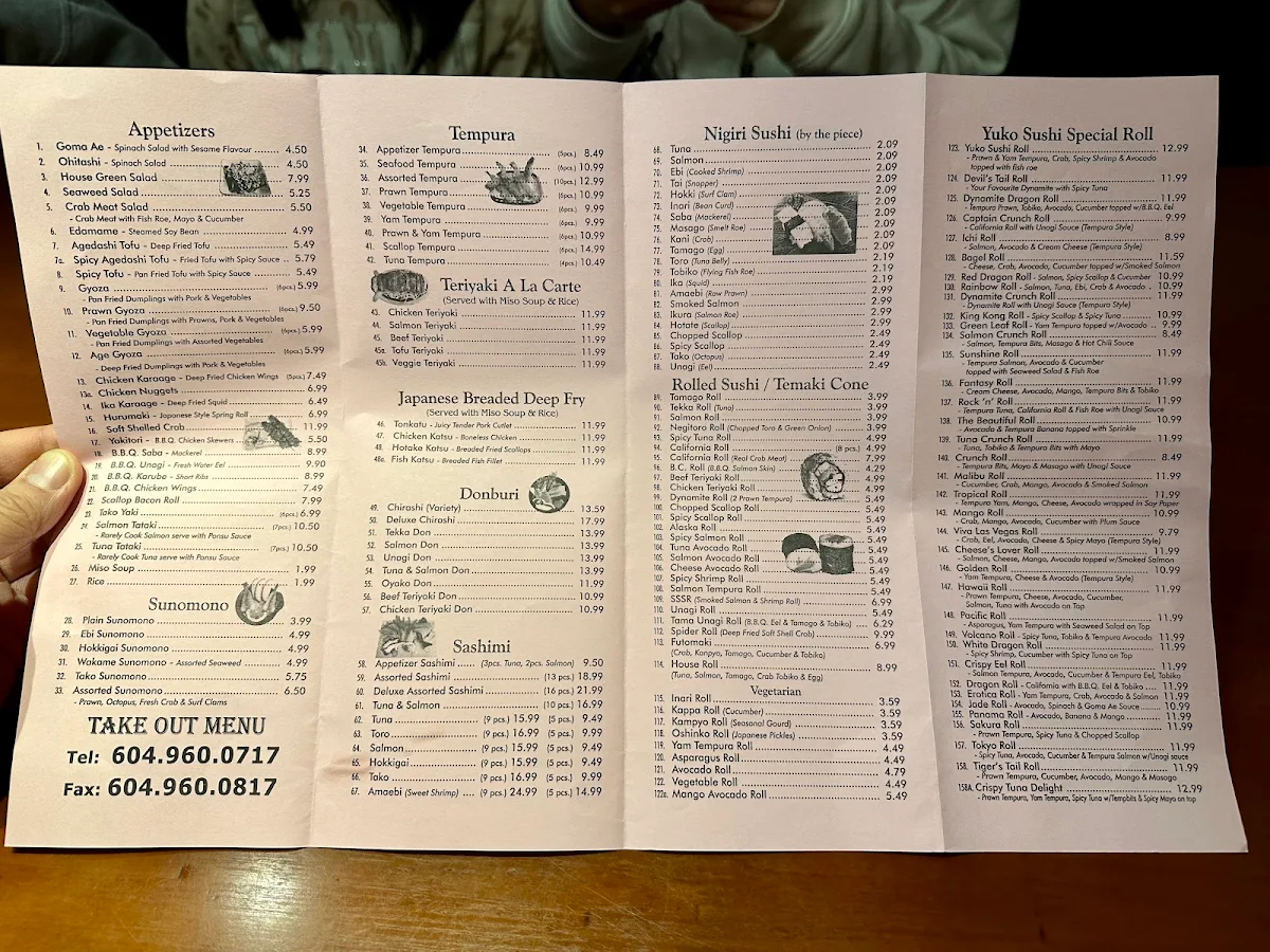 Menu, Yuko Maki