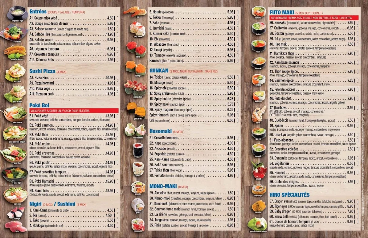 Menu photo 1