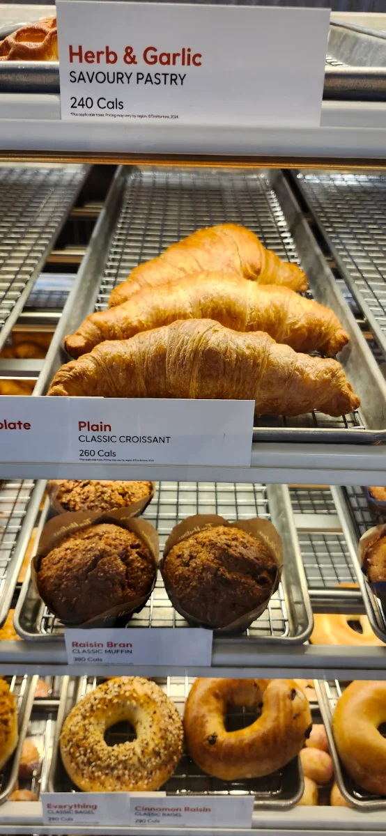 Menu, Tim Hortons