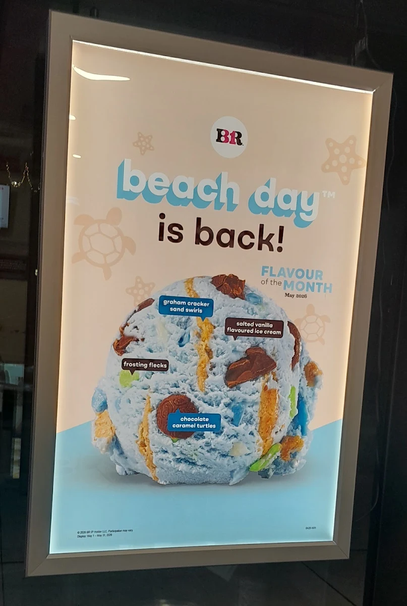 Menu, Baskin Robbins Confederation
