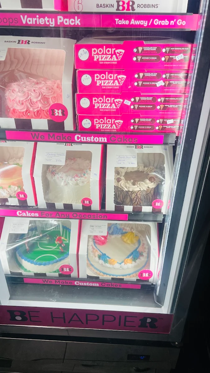 Menu, Baskin Robbins Confederation